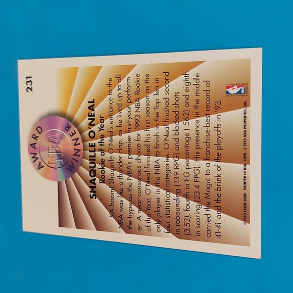 Shaquille O'neal Rookie Trading Card - Picture 2 of 5